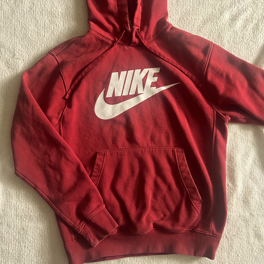 Nike red hoodie